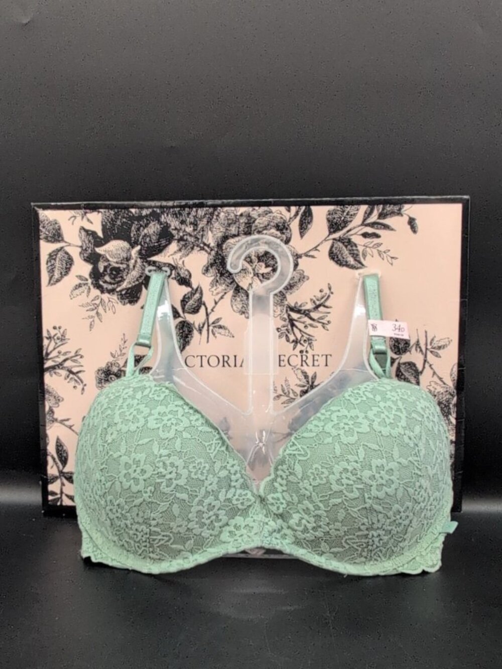 Victoria Secret Sexy Tee Lacie Wireless Push Up Bra 34D Seasalt Green